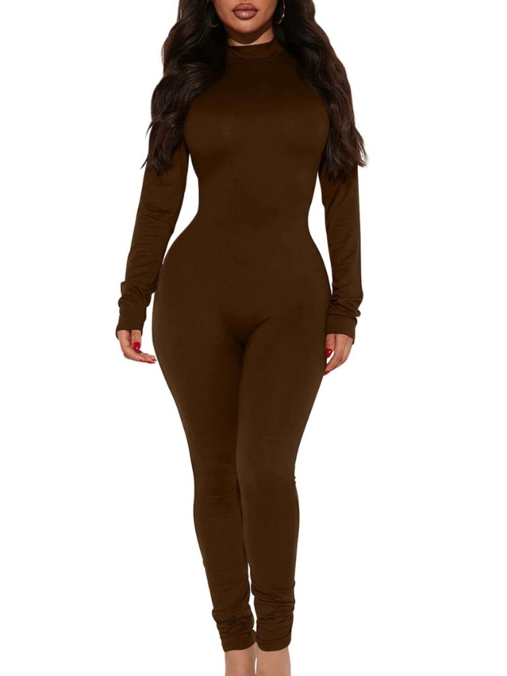 Women's Sexy Bodycon Long Sleeve One Piece Jumpsuits